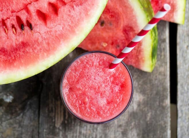 Granizado de sandia y menta