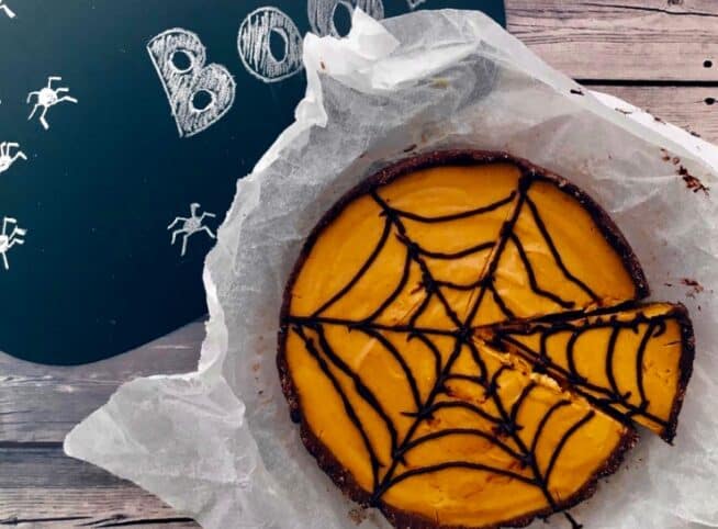 Pastel de calabaza halloween nutt