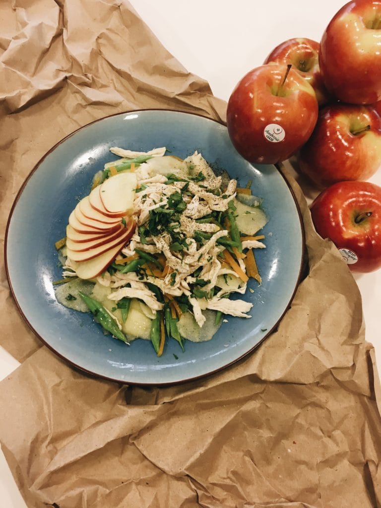 manzana ambrosia ensalada