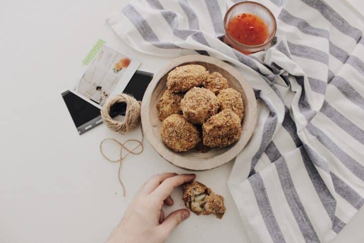 croquetas de coliflor y jamón
