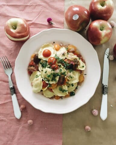 Ravioli de manzana ambrosia