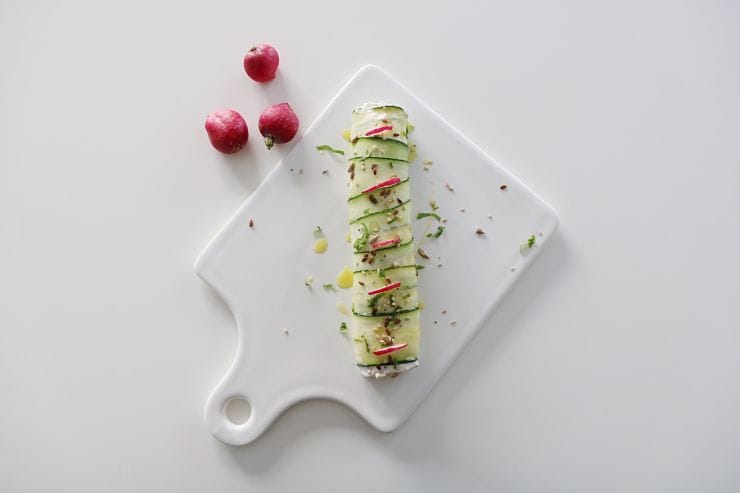 Canelón de calabacín