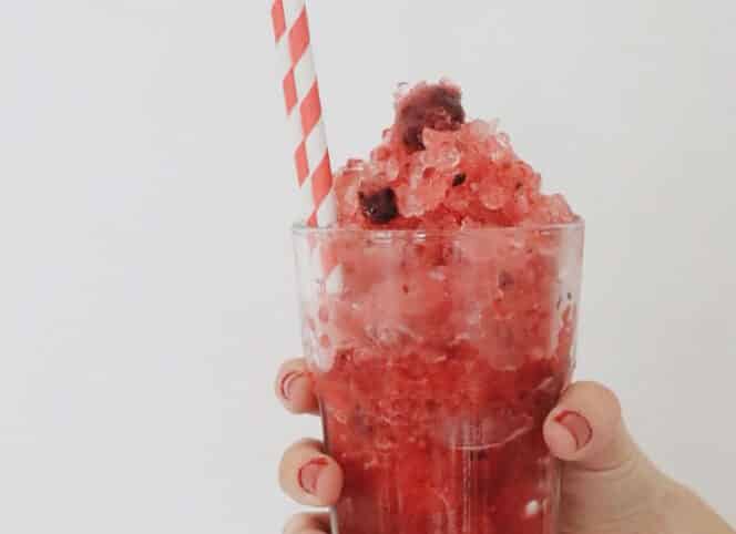 Granizado de frutos rojos