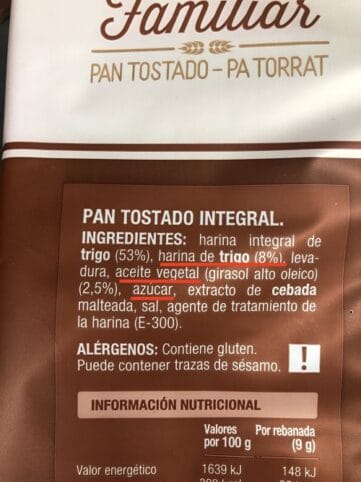 Pan integral etiqueta 6