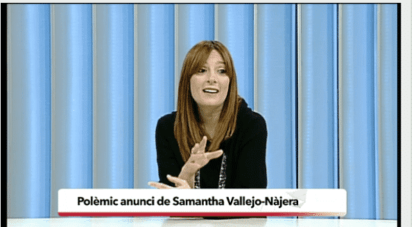 Anuncio Mc Donalds y Samanta Vallejo