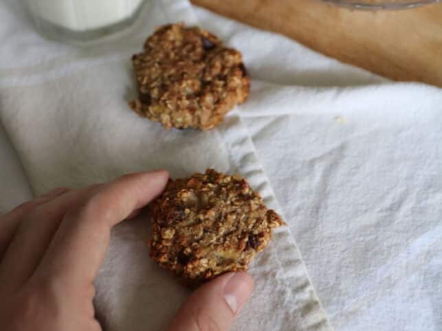 Galletas de avena y plátano