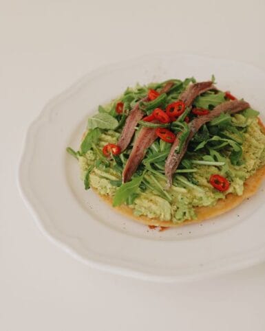 Socca receta de anchoas