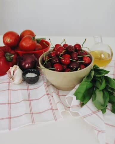 Ingredientes Gazpacho de cerezas