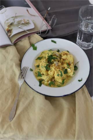 Ingredientes Coliflor al curry nutricionista valencia