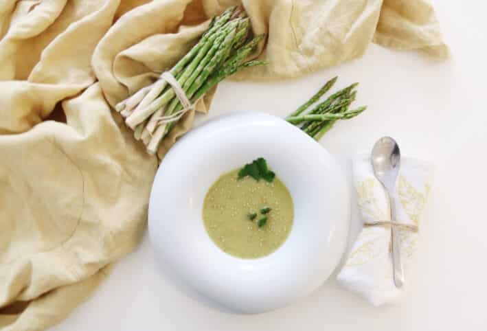 Crema de espárragos receta