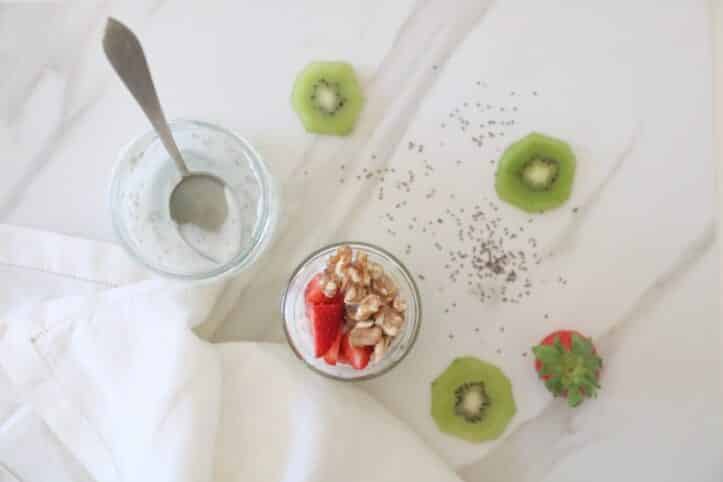 kéfir y frutos rojos