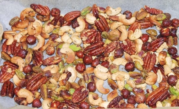 Frutos secos especiados al horno