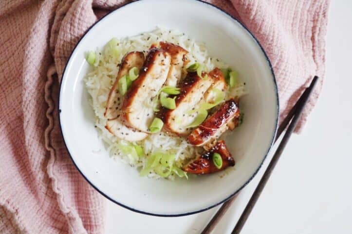Pollo teriyaki saludable