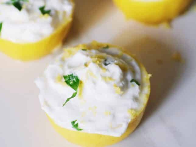 helado keto de limón