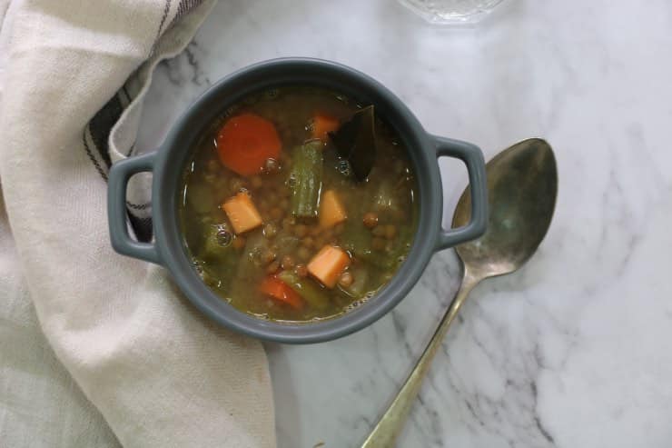 Lentejas estofadas receta