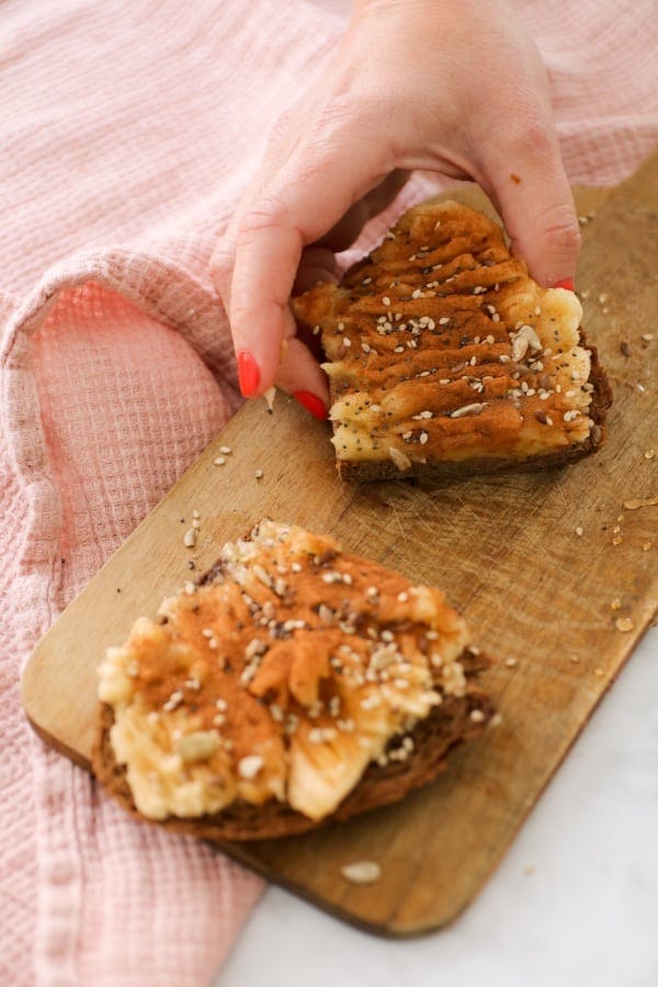 Ingredientes Tostadas de plátano y cacao