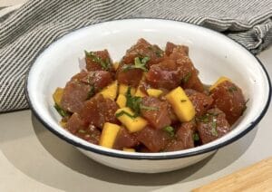 tartar de atun rojo y mango