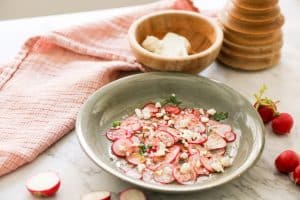 carpaccio de rabanitos