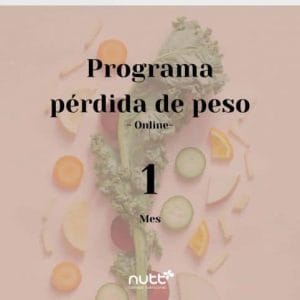Programa pérdida de peso 1 mes