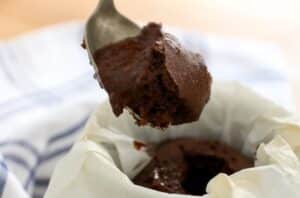 coulant de chocolate saludable