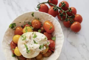 ensalada capresse templada