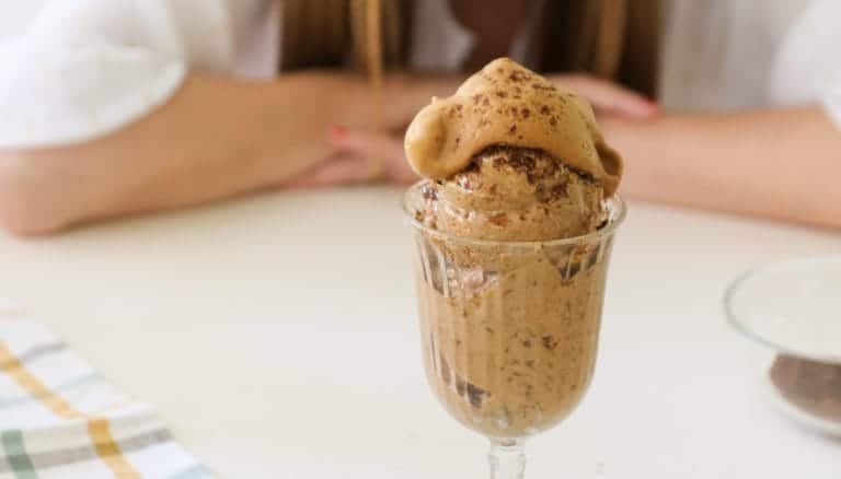 Helado de café Dalgona