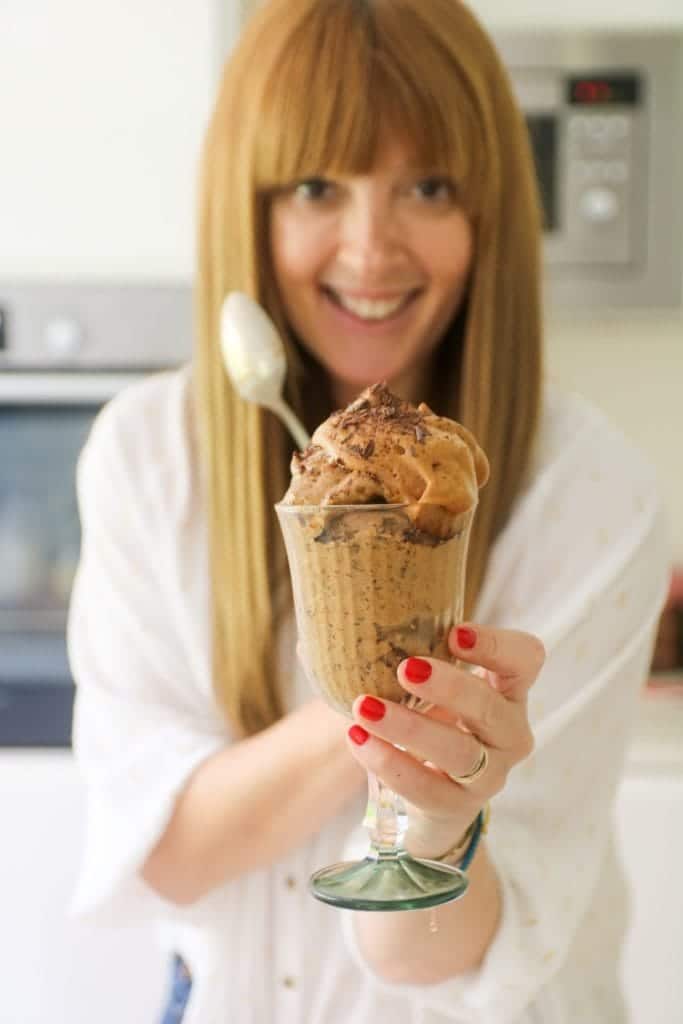 Helado de café Dalgona Nutricionista Elisa