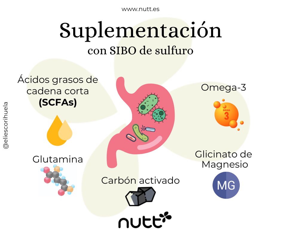 suplementación recomendada SIBO sulfuro